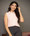 Floral Sleeveless Classic Collared Shirt